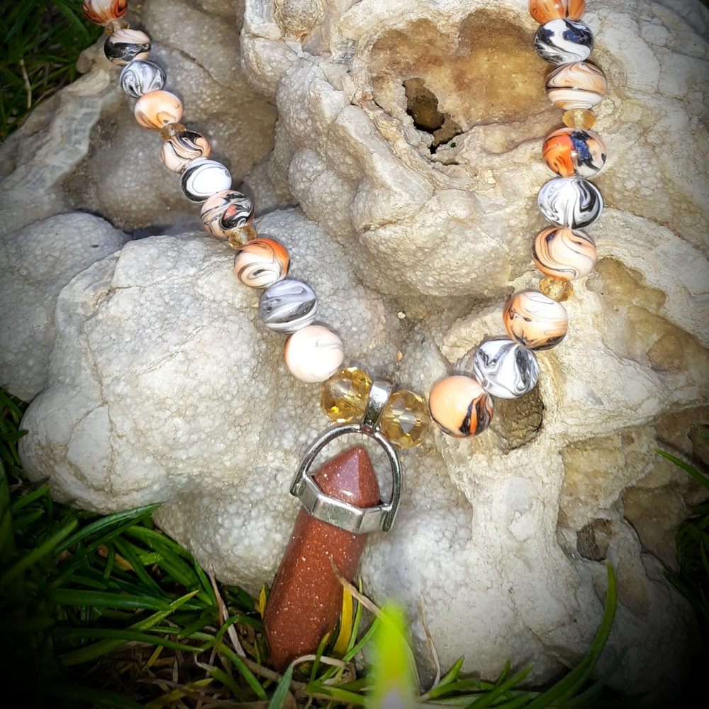 Goldstone Necklace